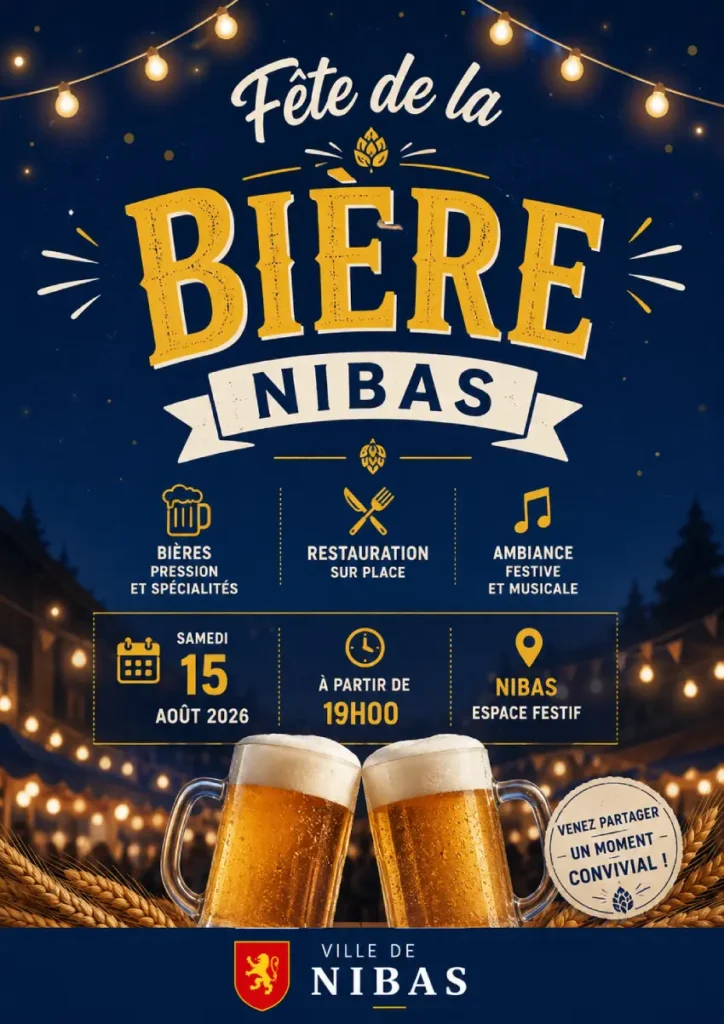 Affiche fete de la biere
